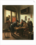 Tric Trac Players in an Interior by Jan Steen