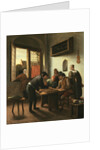 Tric Trac Players in an Interior by Jan Steen
