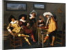 Gentlemen Smoking and Playing Backgammon in an Interior by Dirck Hals