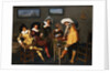 Gentlemen Smoking and Playing Backgammon in an Interior by Dirck Hals