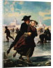 Lovers Skating by Adolf Alexander Dillens