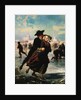 Lovers Skating by Adolf Alexander Dillens