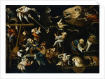 Imaginary Animals and Dwarfs Fighting, Drinking and Carousing Attributed to Faustino Bocchi by Anonymous