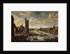 View of Paris from the Tip of the Ile de la Cite Looking Towards the Louvre and the Tour de Nesle by Peeter Bout