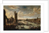 View of Paris from the Tip of the Ile de la Cite Looking Towards the Louvre and the Tour de Nesle by Peeter Bout