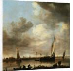 A River Estuary with Smalschips by Jon Josefsz. van Goyen