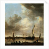 A River Estuary with Smalschips by Jon Josefsz. van Goyen