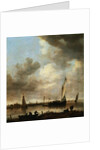 A River Estuary with Smalschips by Jon Josefsz. van Goyen