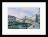 The Rialto Bridge on the Grand Canal, Venice, Looking South by Adolf Sukkert