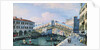 The Rialto Bridge on the Grand Canal, Venice, Looking South by Adolf Sukkert