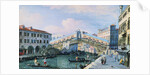 The Rialto Bridge on the Grand Canal, Venice, Looking South by Adolf Sukkert