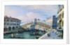 The Rialto Bridge on the Grand Canal, Venice, Looking South by Adolf Sukkert