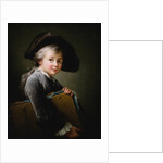 A Young Boy Holding a Portfolio by Francois-Hubert Drouais