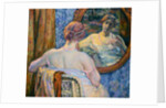 Woman at a Mirror by Theo van Rysselberghe