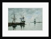 Port Scene by Eugene Boudin
