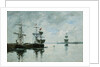 Port Scene by Eugene Boudin