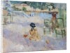 Beach in Nice by Berthe Morisot