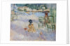 Beach in Nice by Berthe Morisot