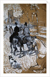 Riders Going to the Woods of Boulogne by Henri de Toulouse-Lautrec