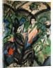 Couple Under Japanese Screen by Ernst Ludwig Kirchner