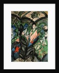 Couple Under Japanese Screen by Ernst Ludwig Kirchner