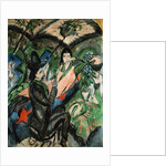 Couple Under Japanese Screen by Ernst Ludwig Kirchner