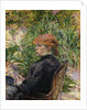 Red-Headed Woman Sitting in the Garden of Mr. Forest by Henri de Toulouse-Lautrec