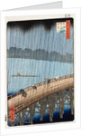 Ohashi, Sudden Shower at Atake by Ando Hiroshige