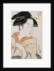 Bust Portrait of Ohisa of the Takashimaya Holding a Tobacco Pipe by Kiyomasa