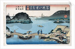 Twilight, Atami from the Series Eight Views of Famous Places by Utagawa Toyokuni II