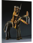 A Bamana Wood Equestrian Marionette by Anonymous
