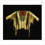 Sioux Warrior's Shirt Adorned with Quillwork, Pigment and Hair by Anonymous