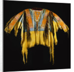 Southern Cheyenne Warrior's Shirt Adorned with Quillwork, Paint and Hair by Anonymous