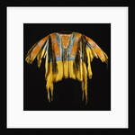 Southern Cheyenne Warrior's Shirt Adorned with Quillwork, Paint and Hair by Anonymous