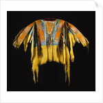 Southern Cheyenne Warrior's Shirt Adorned with Quillwork, Paint and Hair by Anonymous