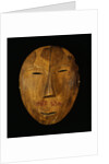 An Eskimo Wood Face Mask from Northern Alaska by Anonymous