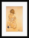 Seated Girl in Slip by Egone Schiele