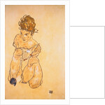 Seated Girl in Slip by Egone Schiele