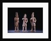 Three Unusual Painted Gray Pottery Figures of Foreigners, Tang Dynasty by Anonymous