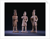 Three Unusual Painted Gray Pottery Figures of Foreigners, Tang Dynasty by Anonymous