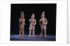 Three Unusual Painted Gray Pottery Figures of Foreigners, Tang Dynasty by Anonymous