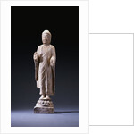 A Marble Standing Figure of Buddha, Northern Qi Dynasty by Anonymous
