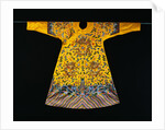 A Rare Imperial Embroidered Yellow Silk Twelve Symbol Dragon Robe, Ji Fu, from the Qianlong Period by Anonymous
