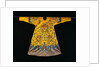 A Rare Imperial Embroidered Yellow Silk Twelve Symbol Dragon Robe, Ji Fu, from the Qianlong Period by Anonymous