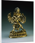 A Large Sino-Tibetan Gilt-Bronze Figure of Yi-Dam Hevajra by Anonymous
