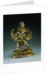 A Large Sino-Tibetan Gilt-Bronze Figure of Yi-Dam Hevajra by Anonymous