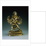 A Large Sino-Tibetan Gilt-Bronze Figure of Yi-Dam Hevajra by Anonymous
