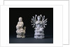 A Pair of Blanc-De-Chine Figures of Luohan and an Eighteen-Armed Guanyin by Anonymous