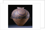 A Neolithic Painted Red Pottery Jar, Gansu/Yangshao Culture, Machang Phase, Circa 2000 B.C. by Anonymous