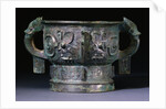 A Rare Bronze Ritual Vessel, Gui. Early Western Zhou Dynasty (1100-771 B.C.) by Anonymous